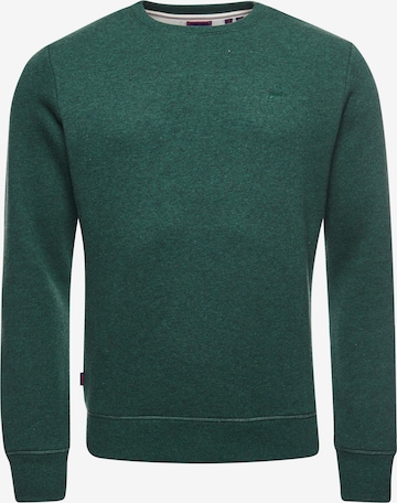 Superdry Sweatvest in Groen: voorkant