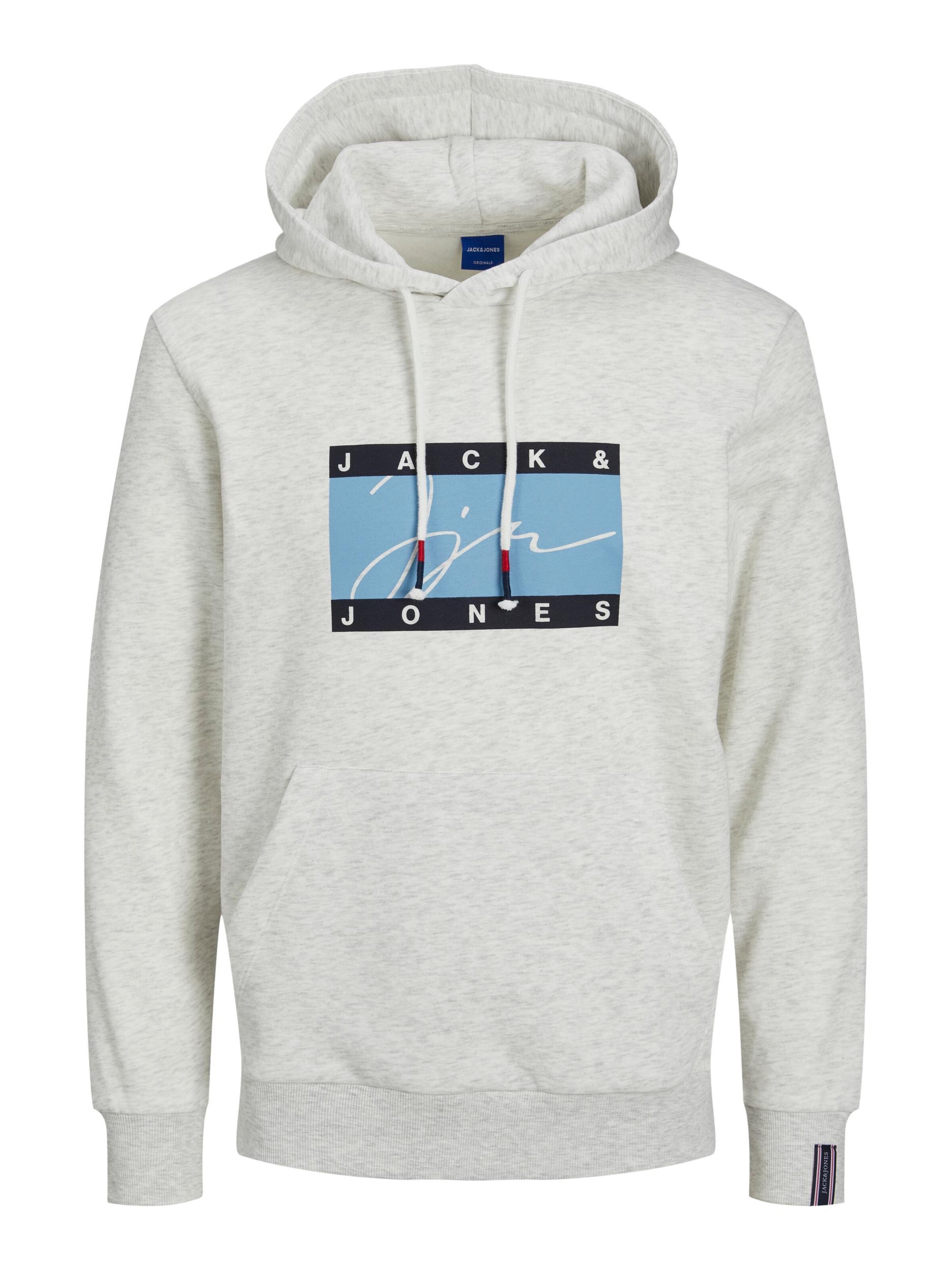 JACK & JONES Sweatshirt 'Josh' in White: front