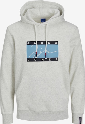 JACK & JONES Sweatshirt 'Josh' i vit: framsida