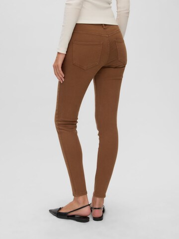 VERO MODA - Skinny Vaquero 'VMPolly' en marrón