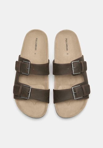 Pull&Bear Mules in Brown