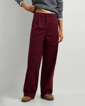 Wide leg Pantaloni con pieghe 'Lindsey' di Pepe Jeans in rosso: frontale