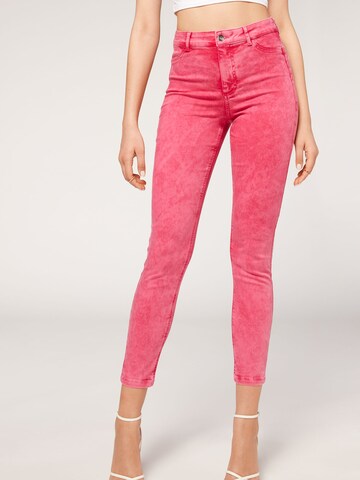 CALZEDONIA Jeans in Pink: front