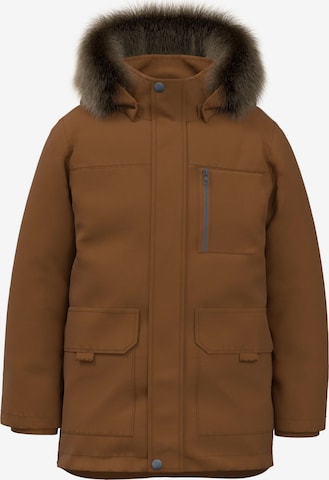 NAME IT Winter Jacket 'MACE' in Brown: front