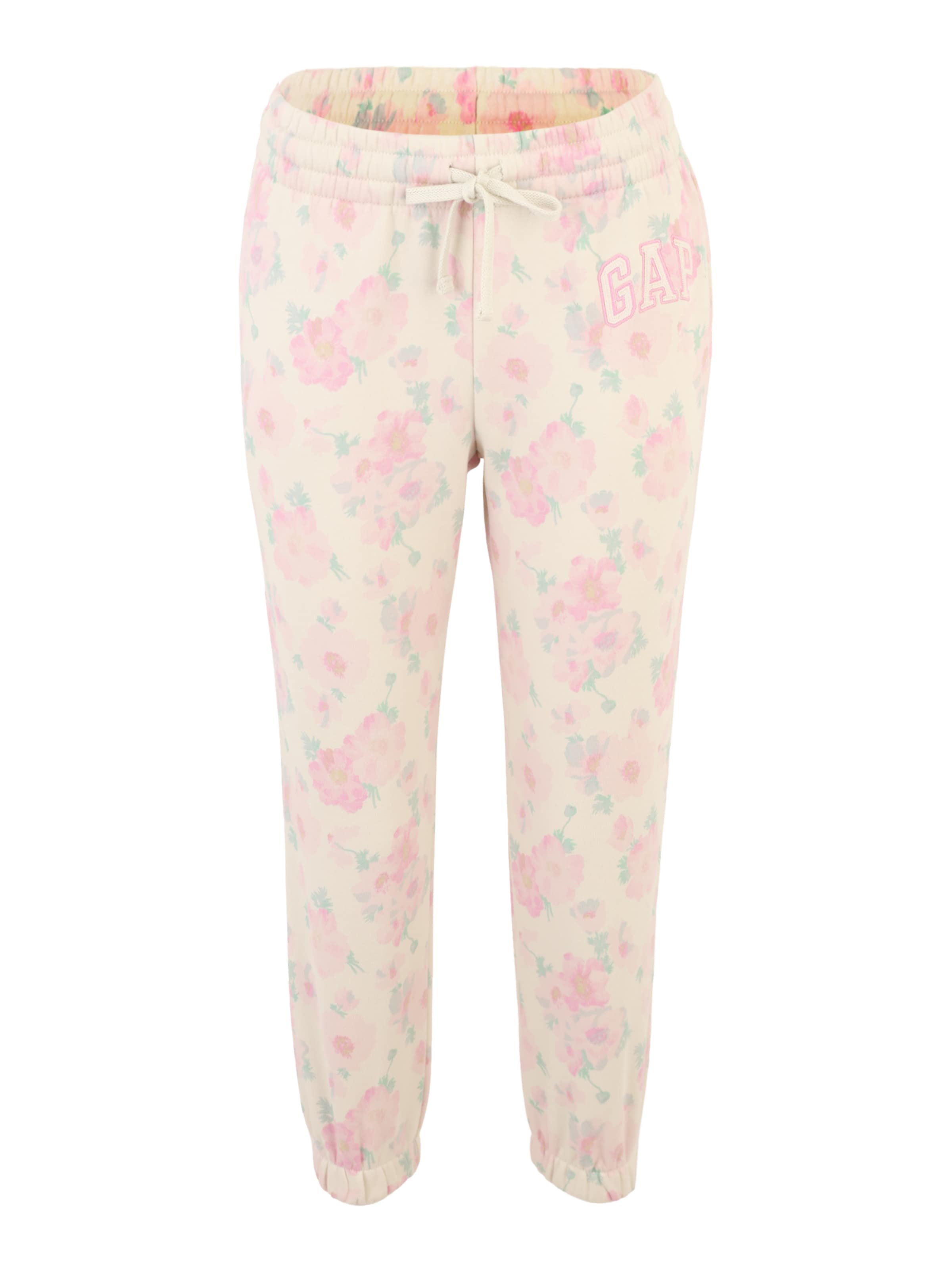 Gap Petite Trousers 'HERITAGE' in Cream / Light yellow / Pastel green / Pastel pink, Item view