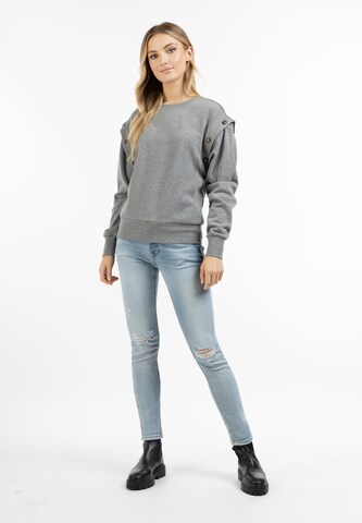 DreiMaster Vintage - Sweatshirt 'Takelage' em cinzento