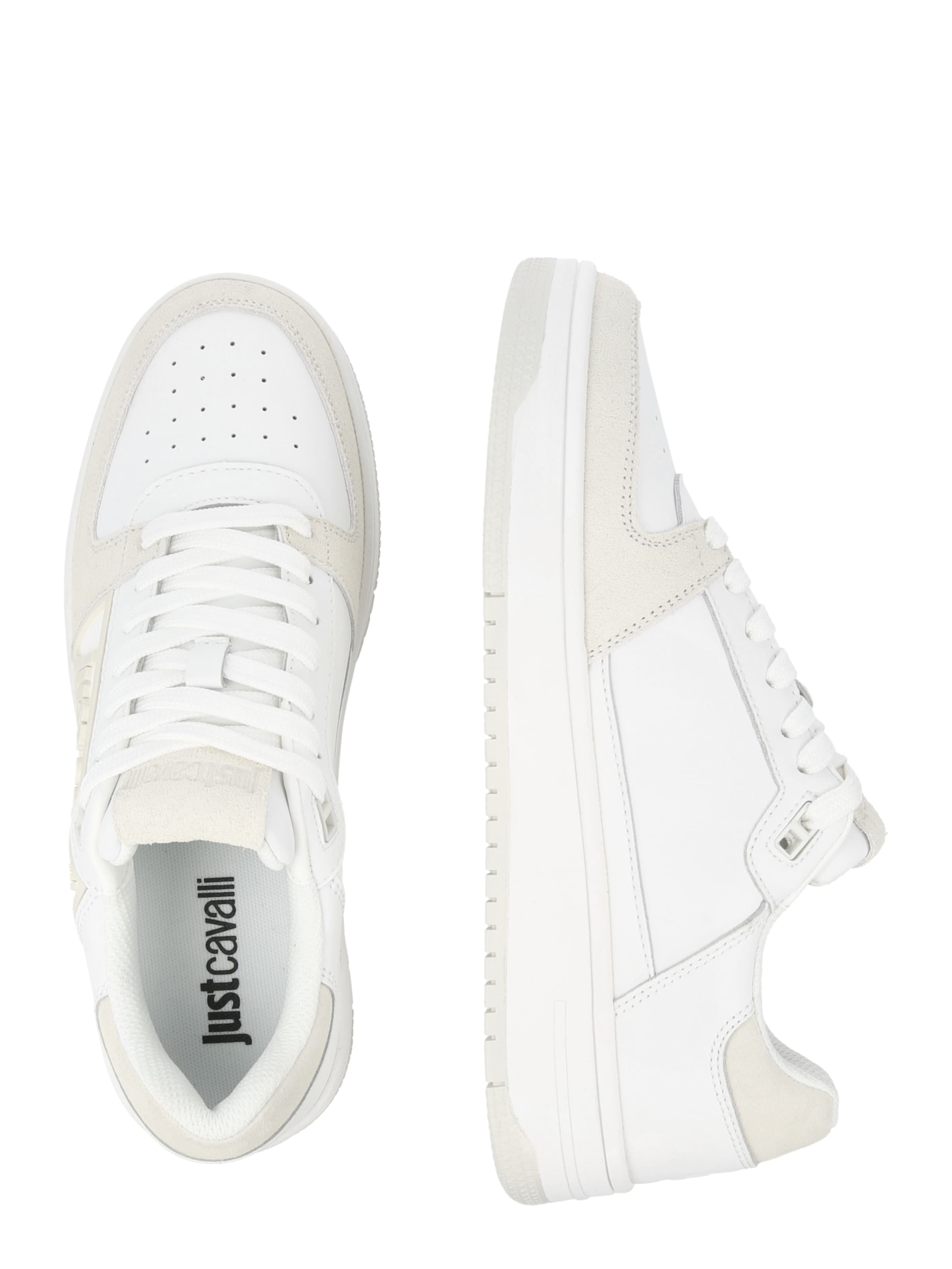 Just Cavalli Matalavartiset tennarit 'FONDO AZULA' värissä valkoinen