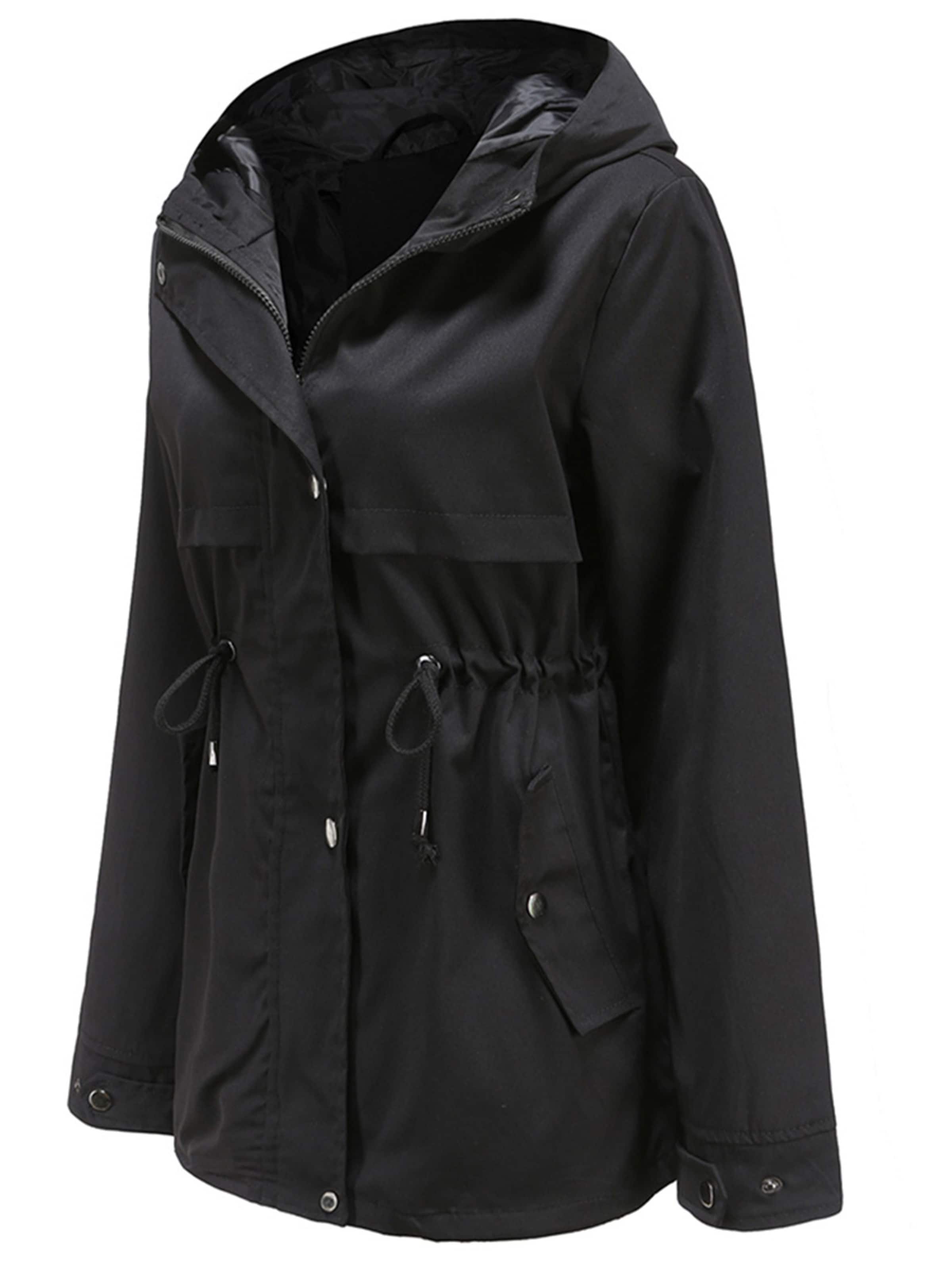Youthup Between-Seasons Coat in Black