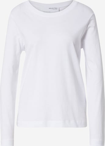 SELECTED FEMME Тениска 'Standard' в бяло: отпред