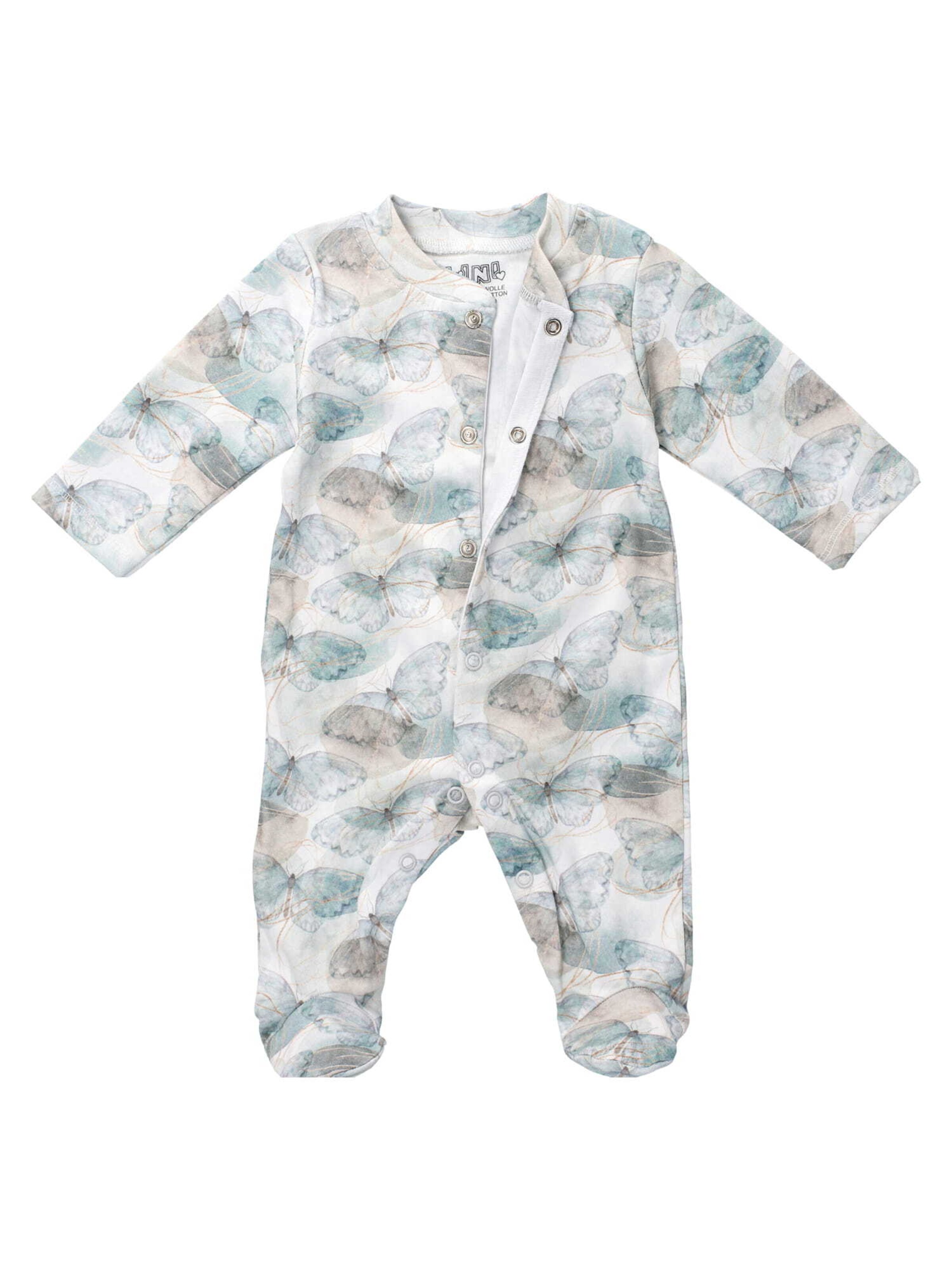 NINI Rompertje/body 'Schmetterling' in Wit