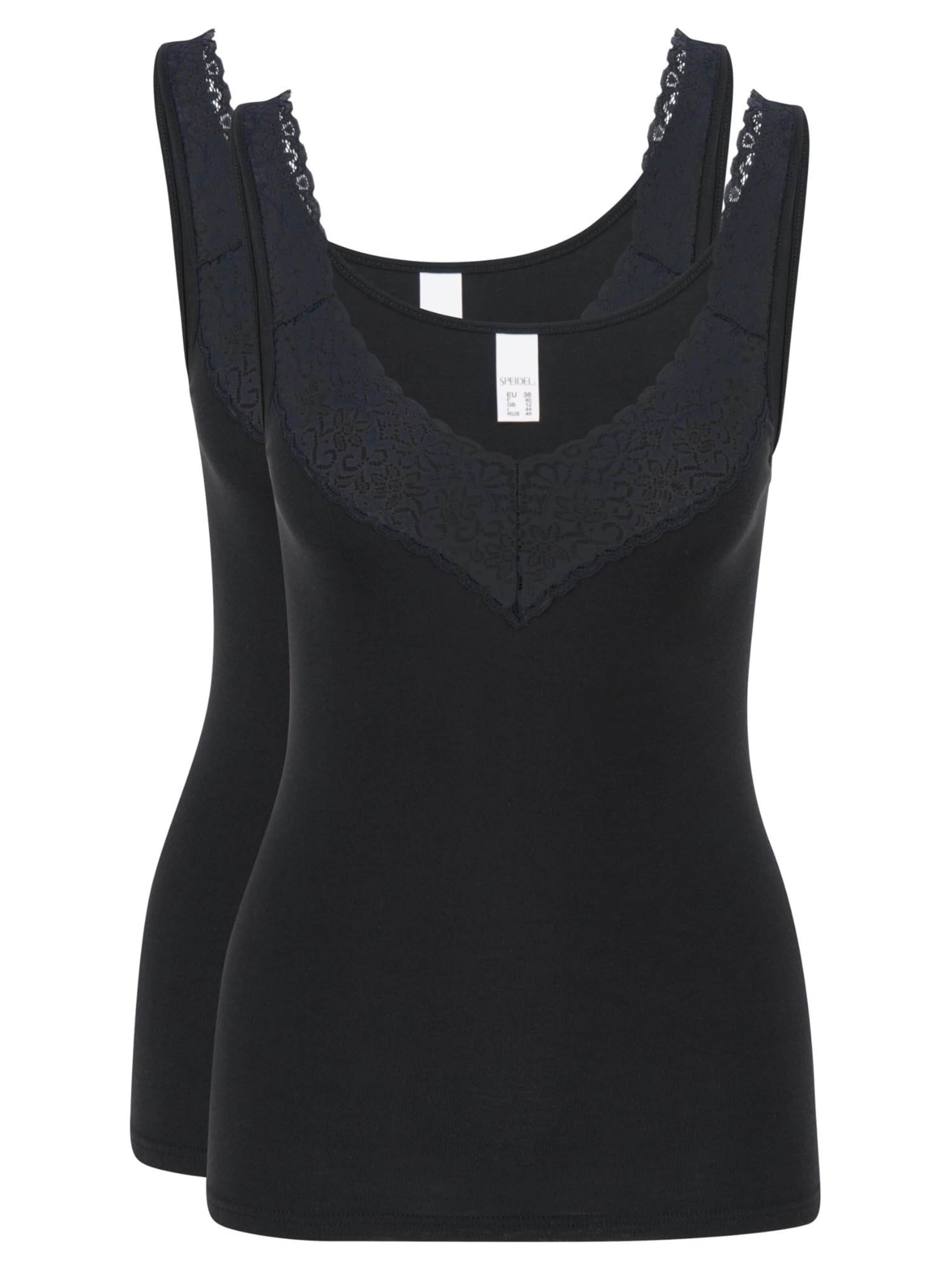 SPEIDEL Undershirt 'Natalie' in Black: front