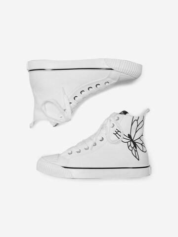 ONLY High-Top Sneakers in White