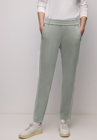 STREET ONE Slim fit Pants in Green: front