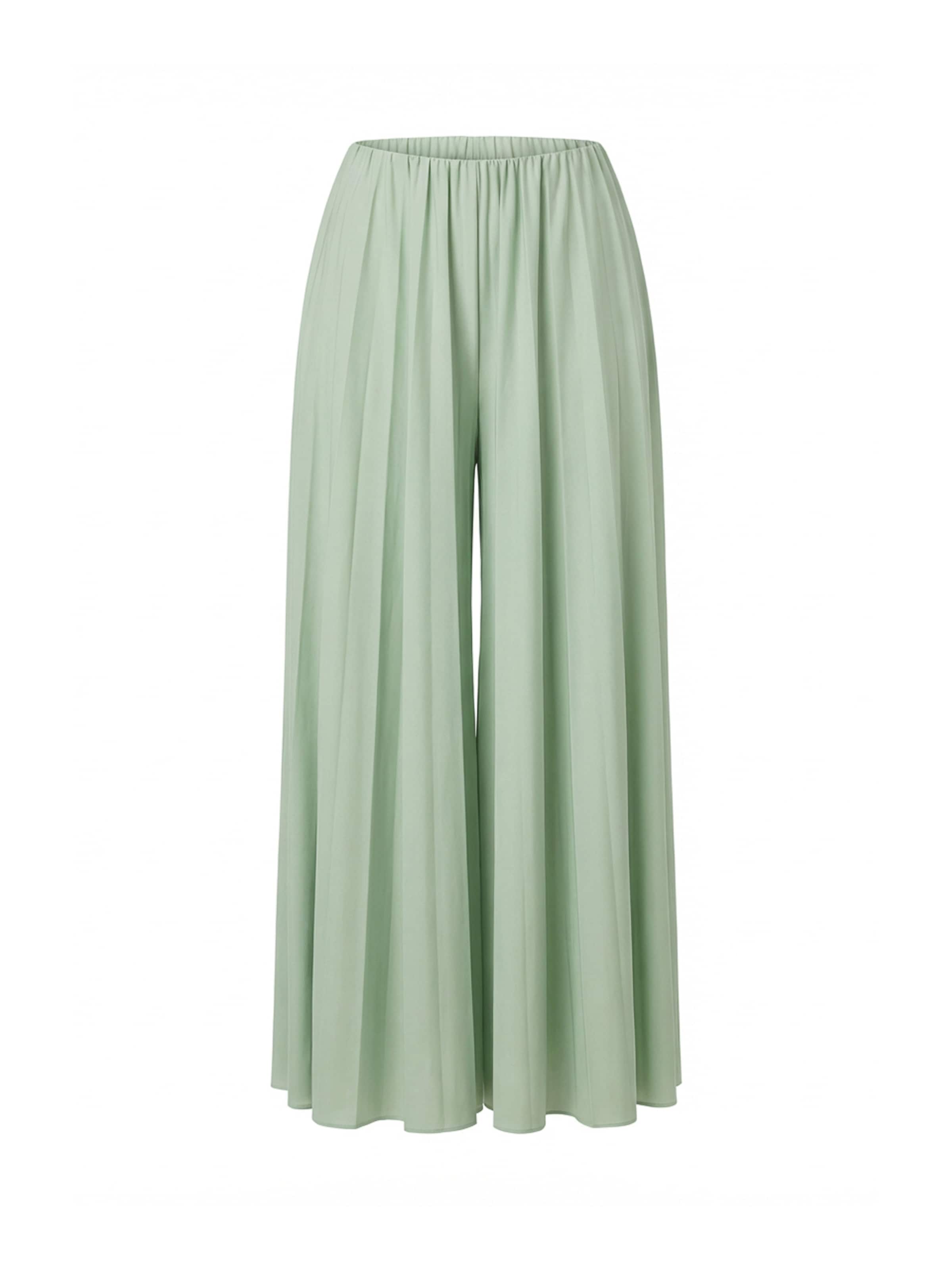 Guido Maria Kretschmer Women Широкий Штаны 'Samantha' в Зеленый: спереди