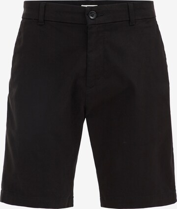 WE Fashion Chino Pants in Black: front