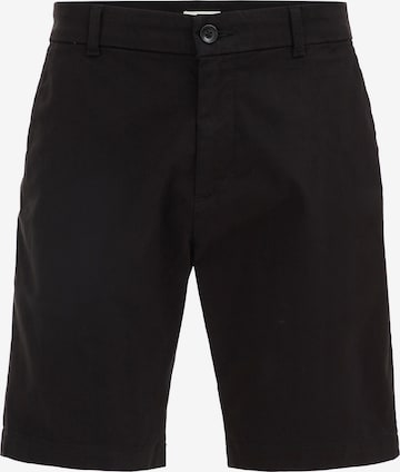 WE Fashion - Calças chino em preto: frente