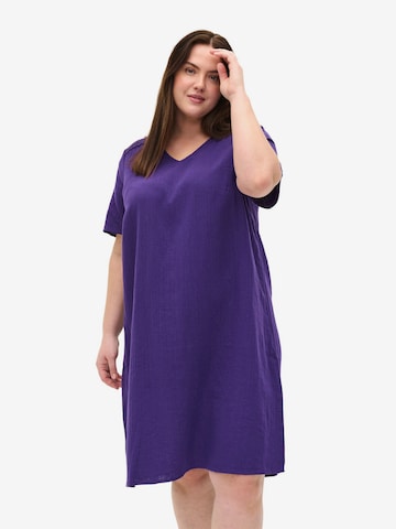 Zizzi Summer Dress 'Vivu' in Purple: front
