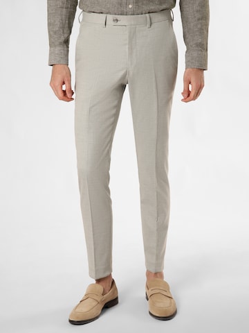 Finshley & Harding London Slim fit Pants 'Hoxdon' in Beige: front