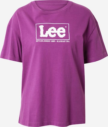 T-shirt Lee en rose : devant