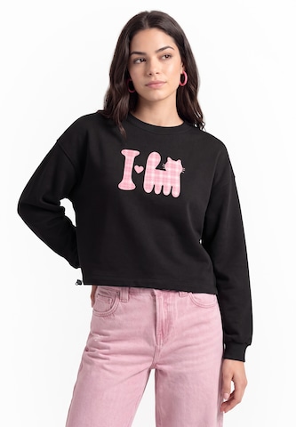 Sweat-shirt MYMO en noir : devant