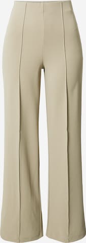 VERO MODA Wide leg Trousers with creases 'Becky' in Green: front