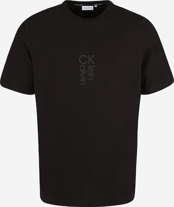 Calvin Klein Big & Tall T-Shirt in Schwarz: front