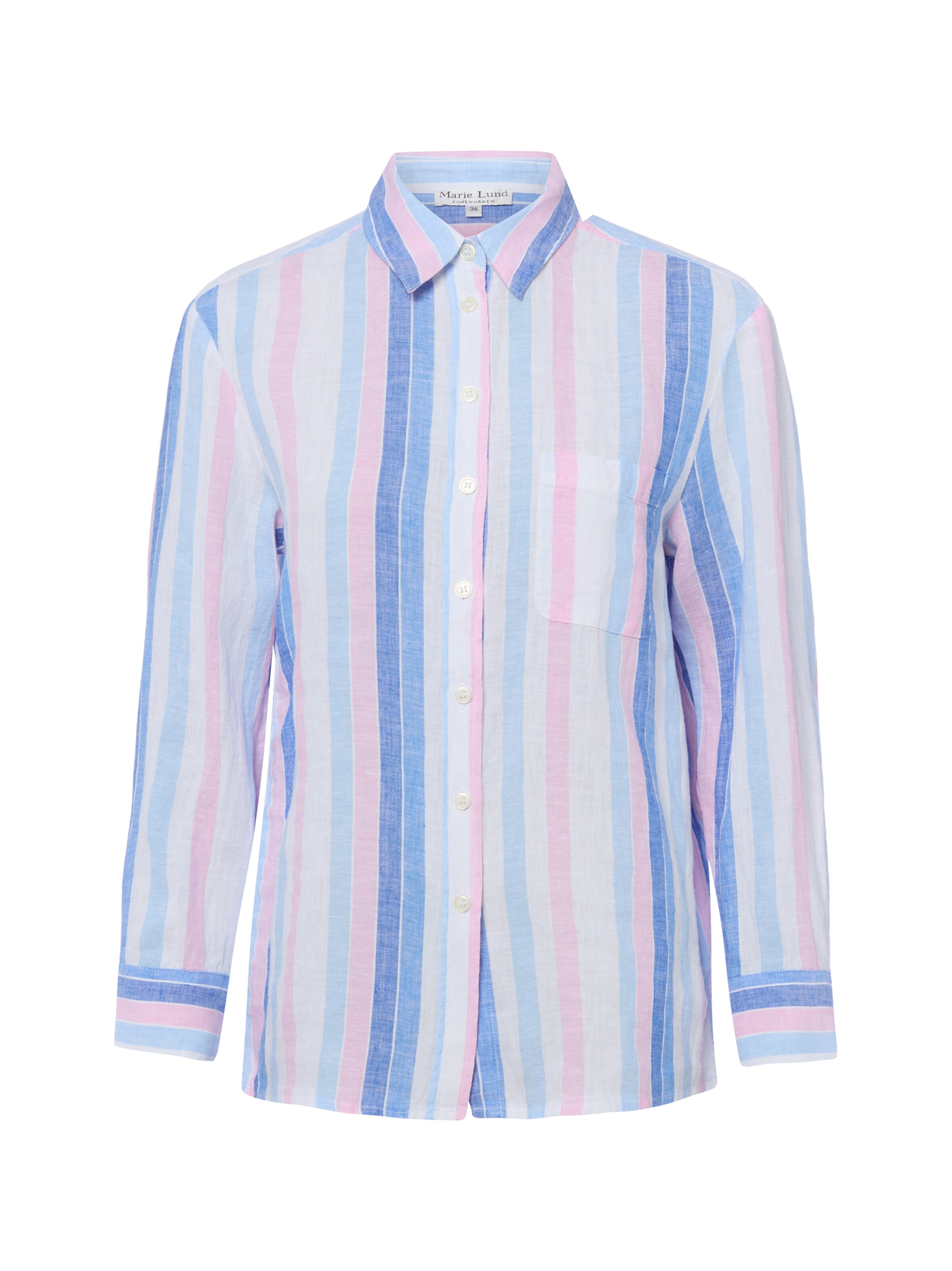 Marie Lund Blouse in Blue: front