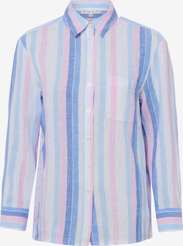 Chemisier Marie Lund en bleu : devant