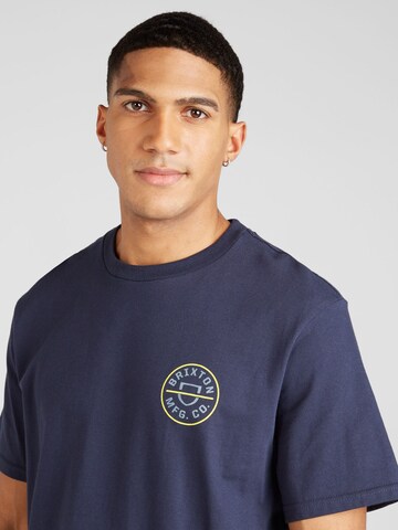 T-Shirt 'CREST' Brixton en bleu