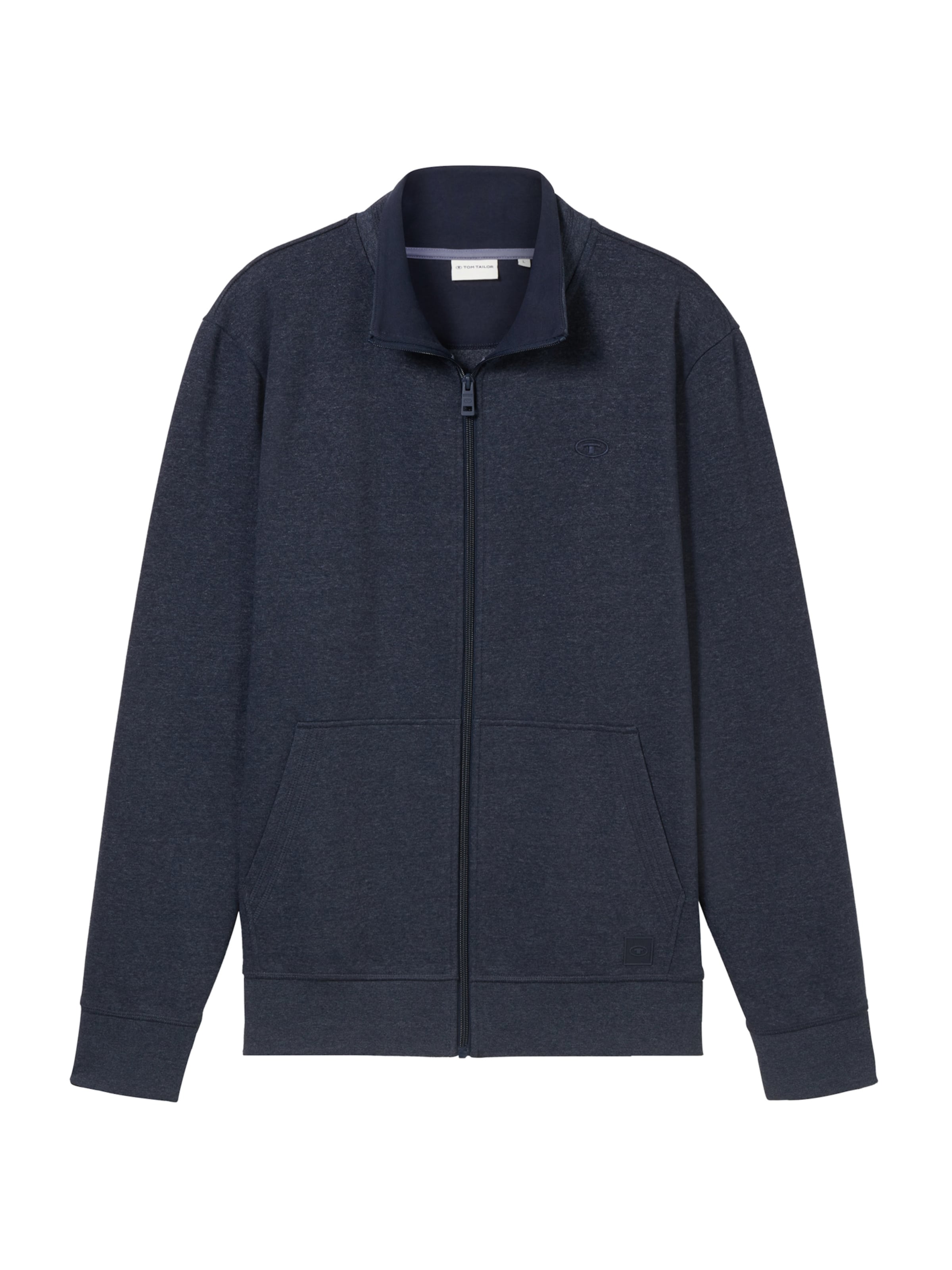 TOM TAILOR Sweat jacket in Blue: front