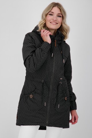 Manteau mi-saison 'Charlotte' Alife and Kickin en noir : devant