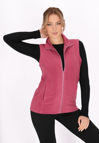 Gilet faina Athlsr en rose : devant