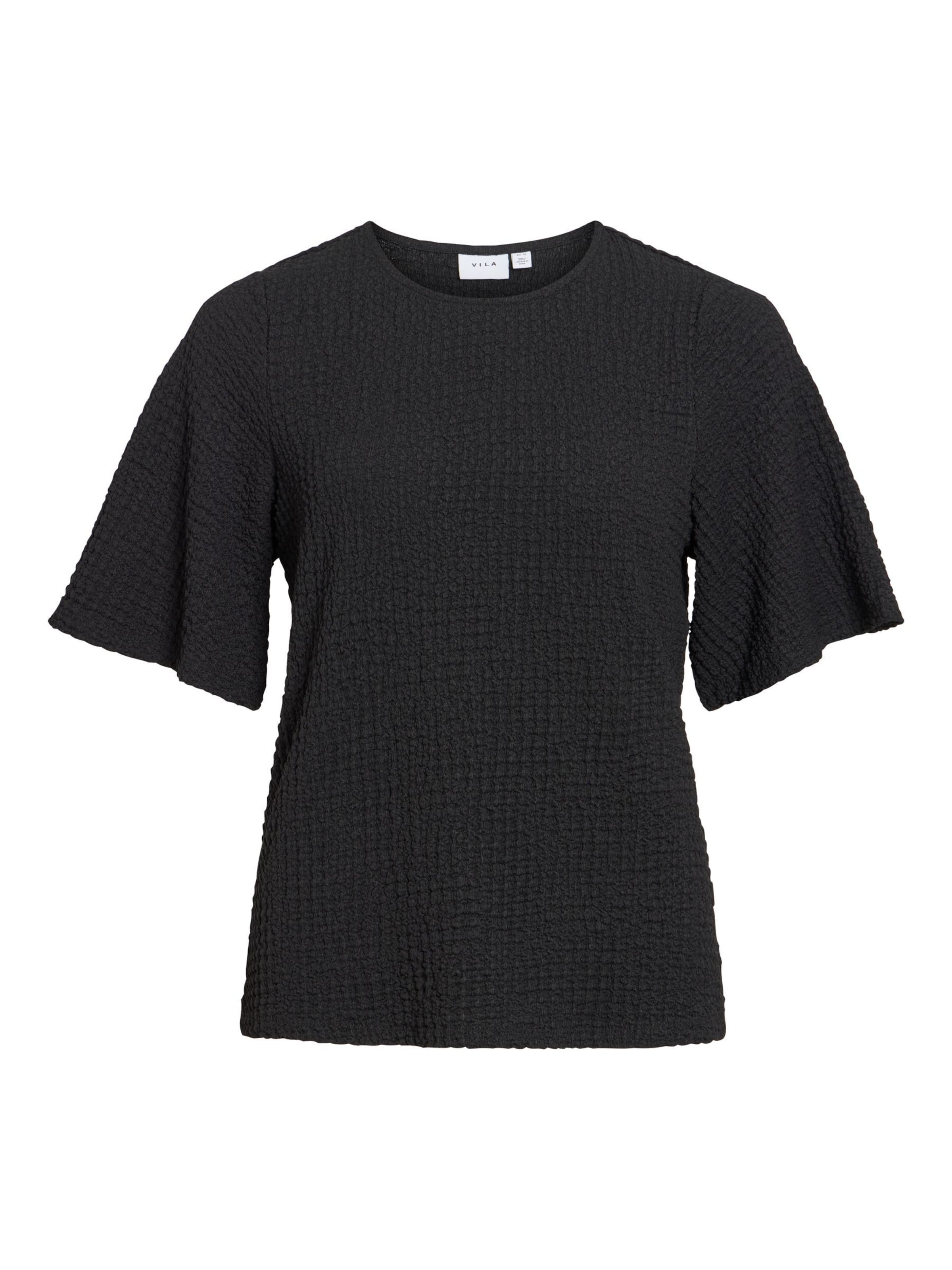 VILA Blouse 'VIBotta' in Zwart: voorkant