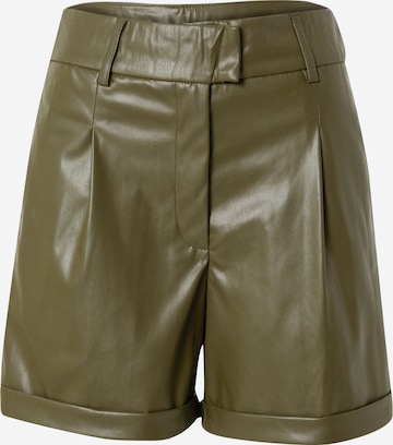 ONLY Pleat-Front Pants 'Emy' in Green: front