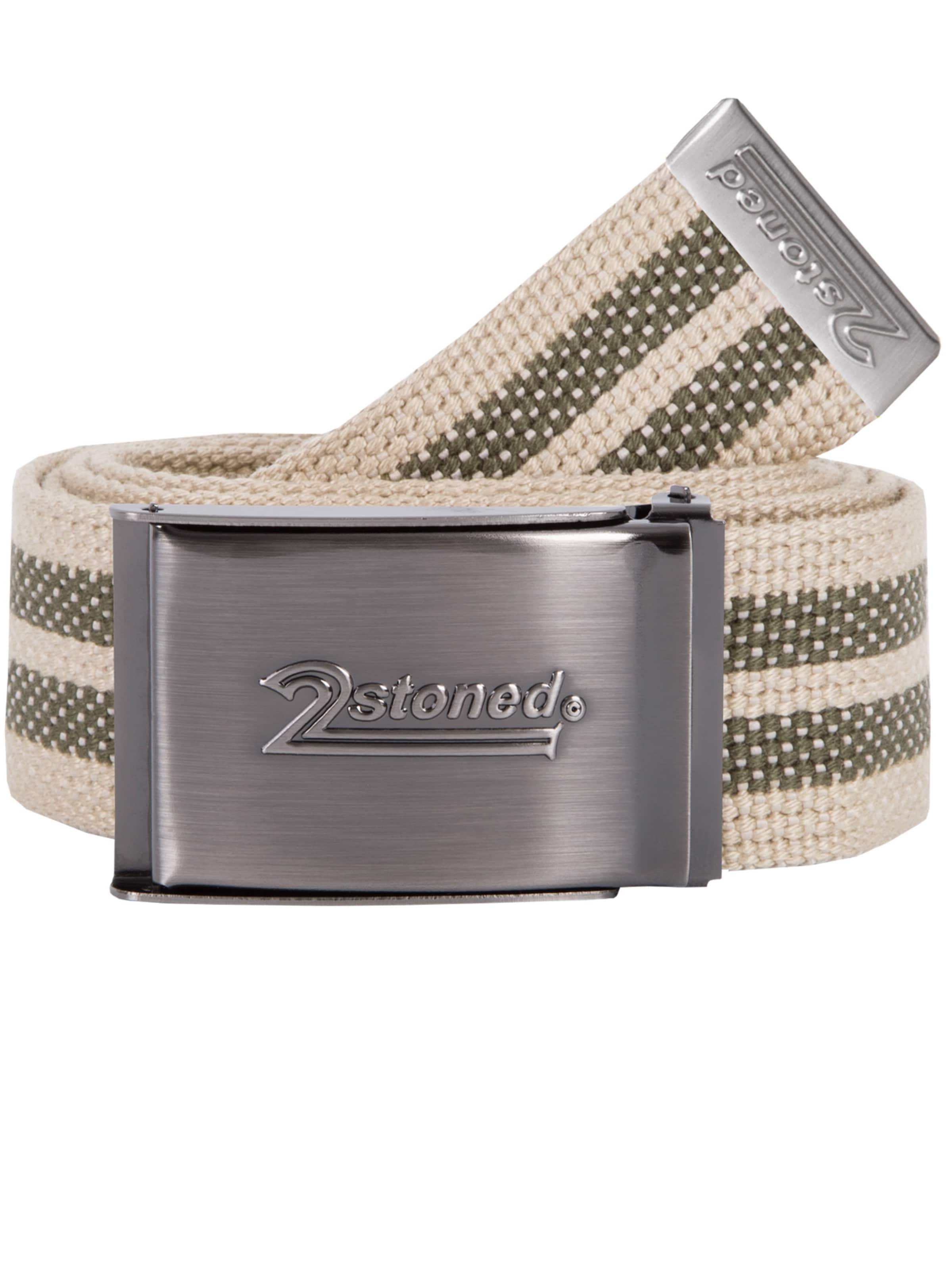 2Stoned Belt 'Classic SPEED Matt' in Green: front