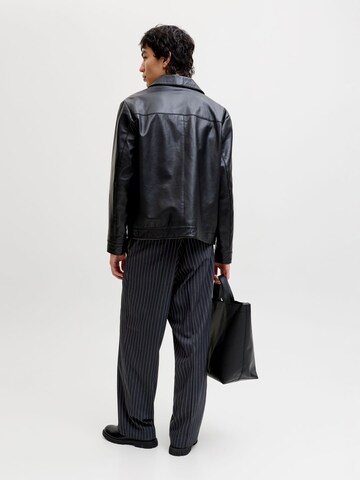 JACK & JONES Wide Leg Lærredsbukser 'JPSTBill' i blå