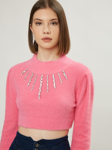 Influencer Pullover in Pink