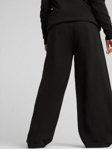 PUMA - regular Pantalón deportivo 'Puma Ess Small No. 1 Logo High-waist Straight' en negro