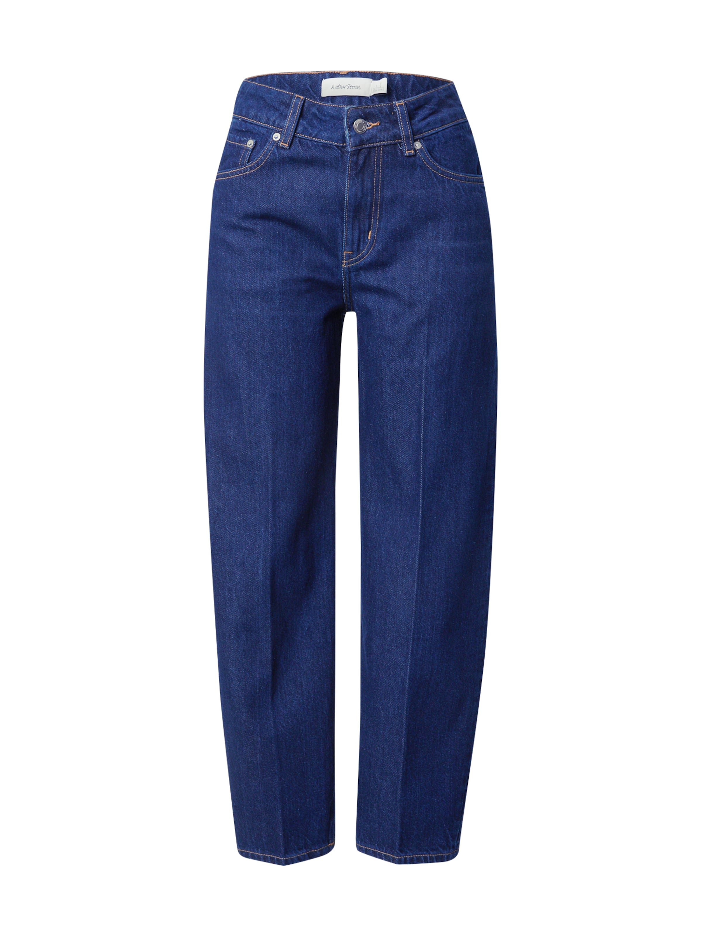 & Other Stories Alt kitsenev Teksapüksid, värv sinine: eest vaates