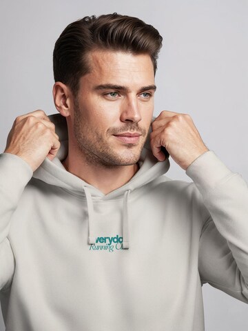 Neverless Sweatshirt 'Everyday Running Club' in Beige
