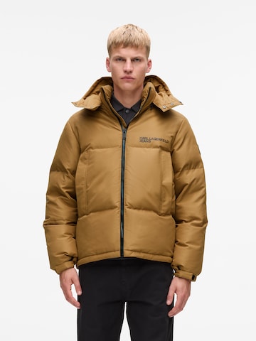 KARL LAGERFELD JEANS Winterjas in Bruin: voorkant