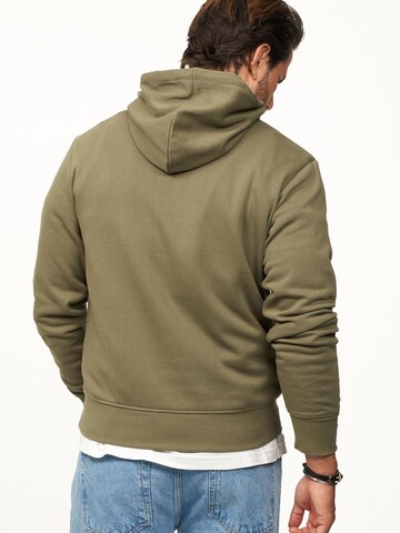 JACK JONES Sweatshirt 'JJINFINITYHOOD' in Green