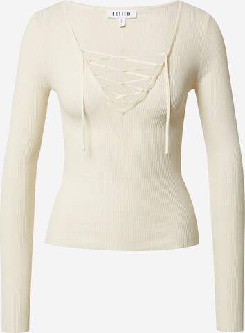 Pullover 'Faralda' di EDITED in beige: frontale