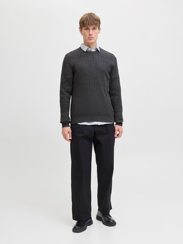 JACK & JONES Pulóver 'JJEEMIL' - szürke