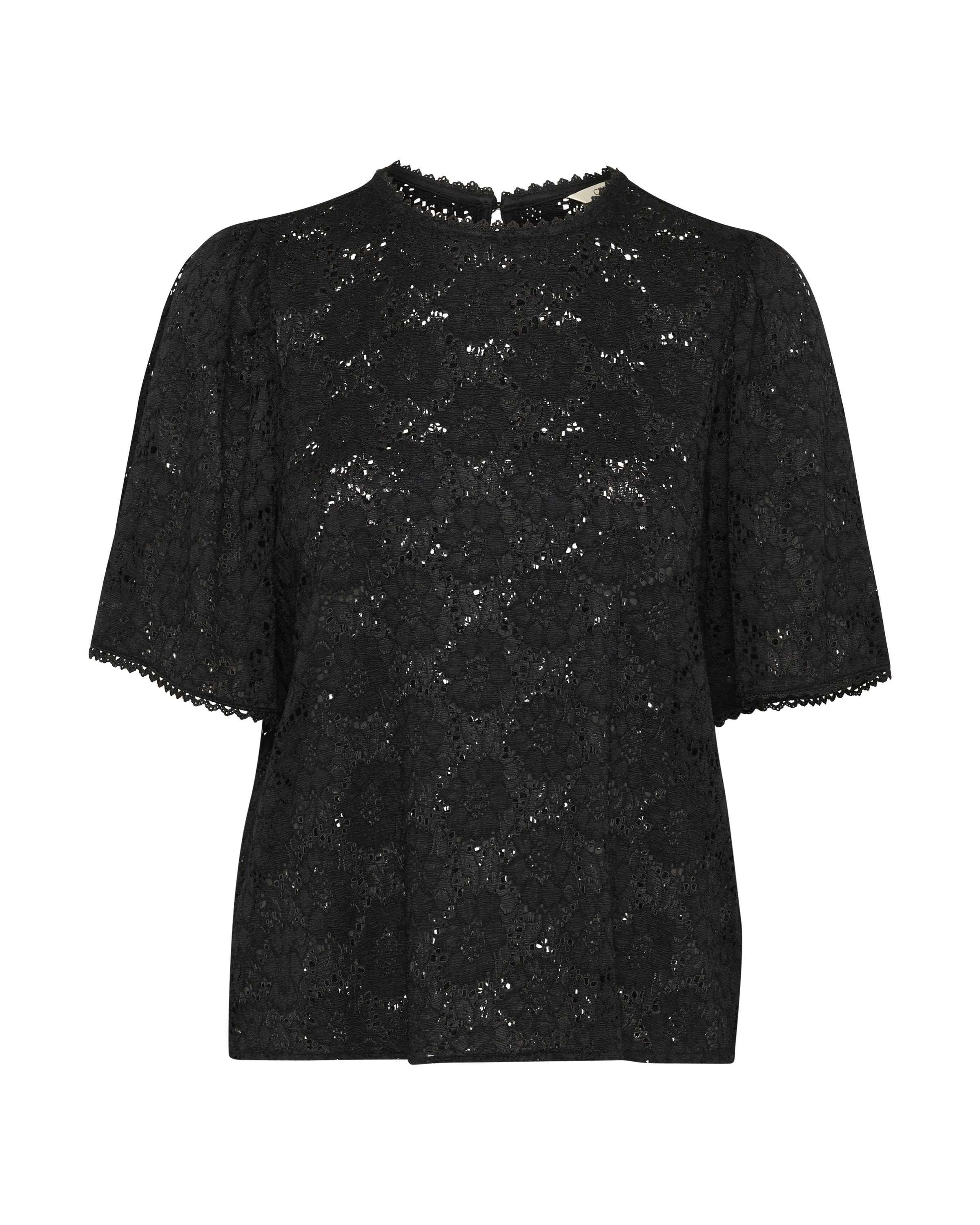 Tricou 'CR Lika' de la Cream pe negru: față