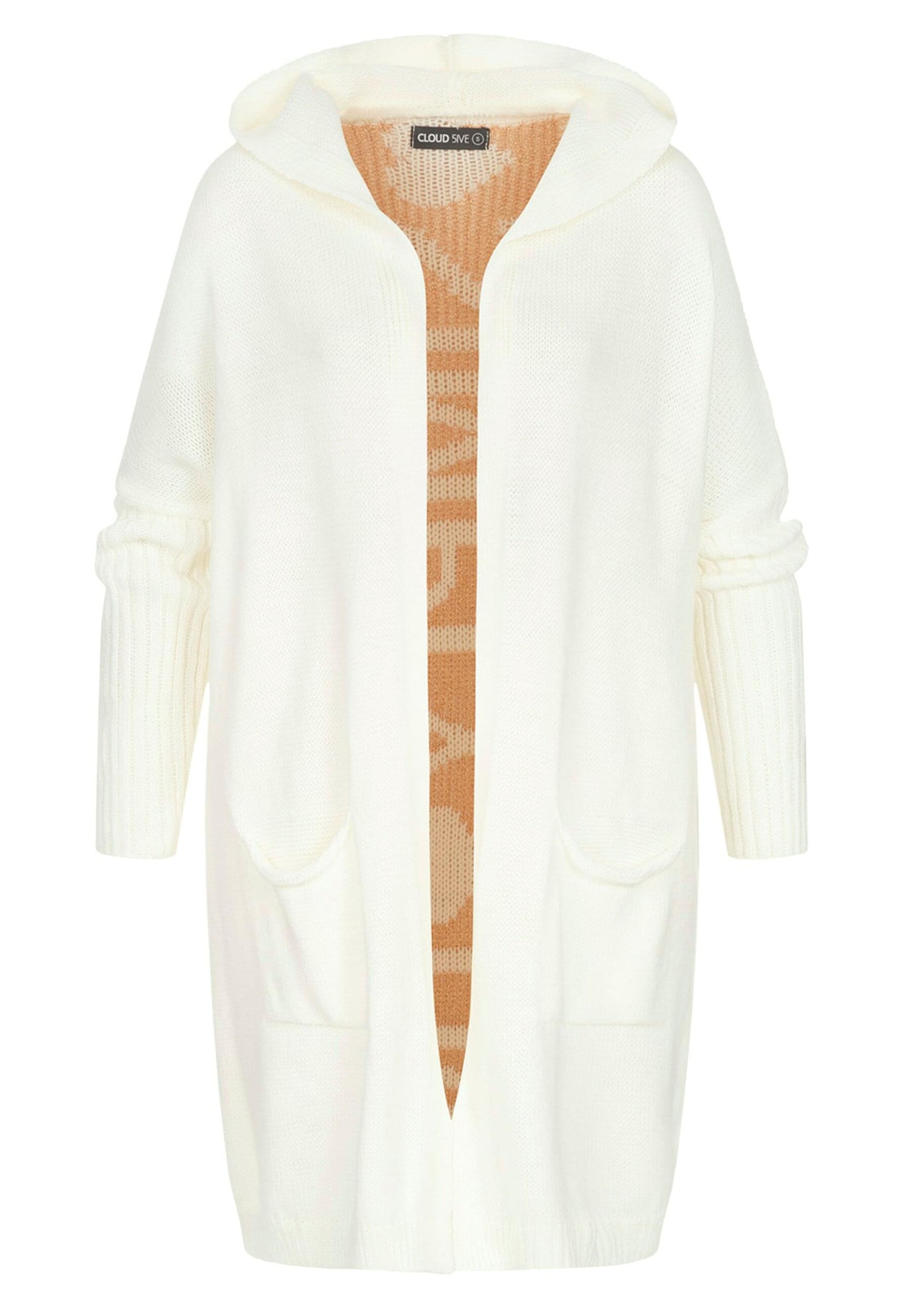 Cloud5ive Πλεκτή ζακέτα σε λευκό: μπροστά