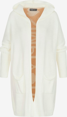 Cloud5ive Knit cardigan in White: front