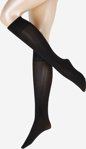 Swedish Stockings Чорапи до коляното 'Ingrid' в черно: отпред