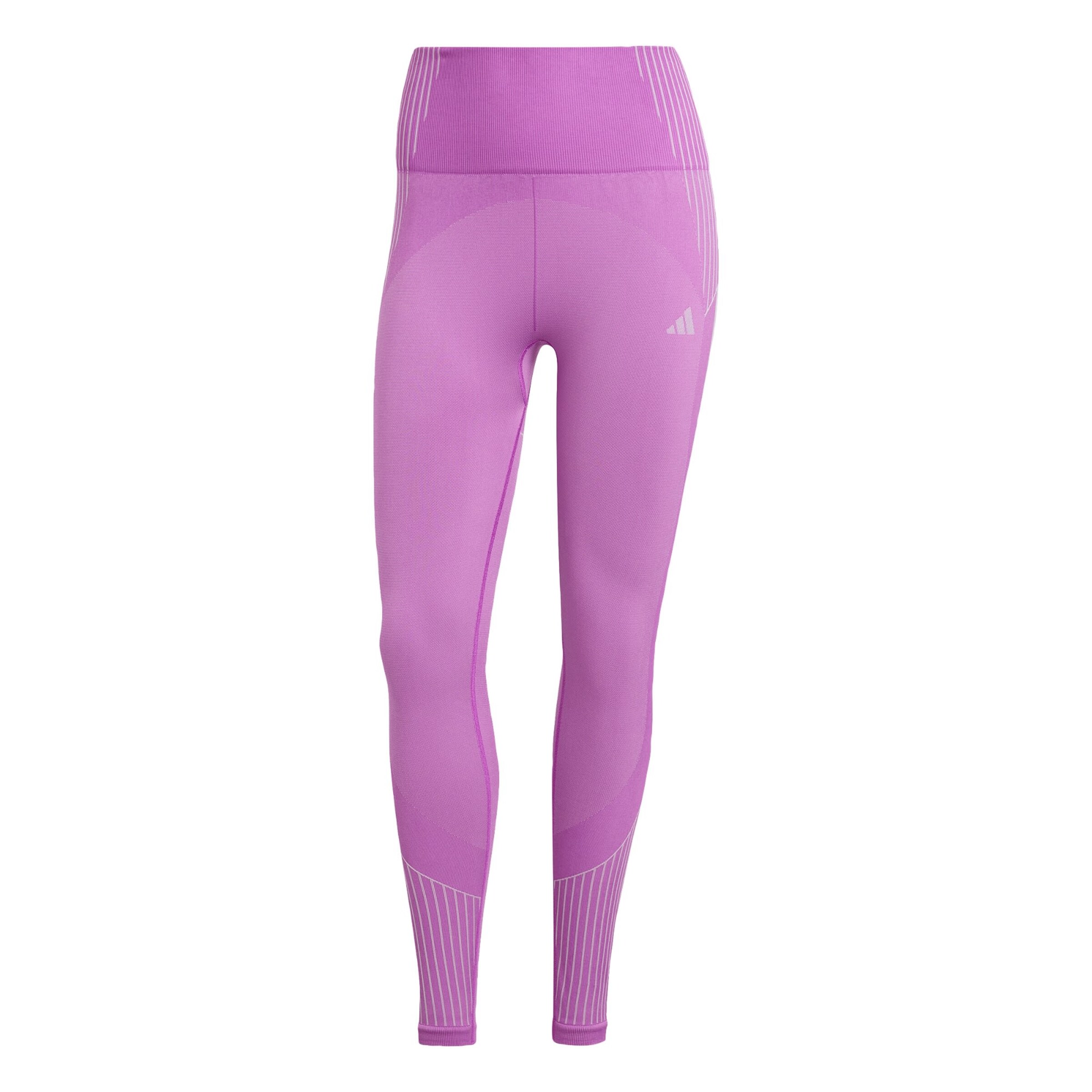 ADIDAS PERFORMANCE Skinny Sporthose 'Seamless Branded 7/8' in Lila: Vorderseite