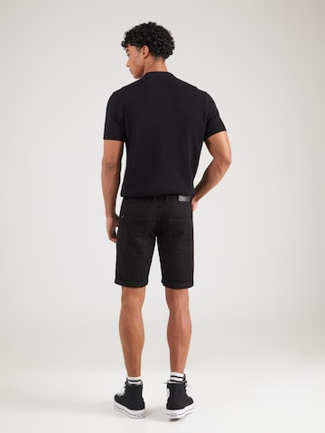 INDICODE JEANS Regularen Kavbojke 'Kaden Holes' | črna barva